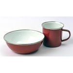 Origin Outdoors Емайлирана купа 15 cm червена (630222)