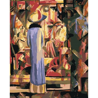 zuty Malování Podle Čísel Velká Světlá Výloha August Macke 40 x 50 Cm Plátno Rám