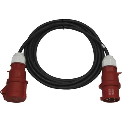 EMOS 3-fázový vonkajší predlžovací kábel 25 m, 1 zásuvka, čierny, guma, 400 V, 4 mm2 1914081105