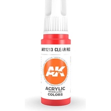 AK Interactive akrylová barva clear red 17 ml