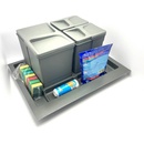 In-Design Systém odpadkových košů do zásuvky PRAKTIK antracit 2 x 12 l