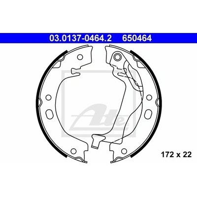 Sada brzd. čeľustí parkov. brzdy ATE 03.0137-0464.2