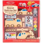 Melissa & Doug - Дървен комплект за сглобяване и декорация - Спасителен отряд