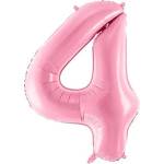 Party Deco Фолиев Балон Цифра, Розово, 86cm - 4 (FB1P-4-081)