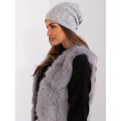 Wool Fashion Italia Čepice-AT-CZ-23250.61P Šedá