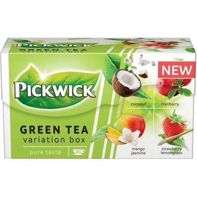 Pickwick Čaj zelený variace s ovocem 20 x 1,6 g