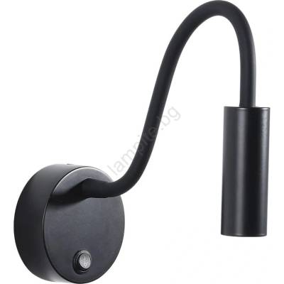 ZAMBELIS LIGHTS 22049 - гъвкава LED лампа 3W/230V CRI90, черна (UN0840)