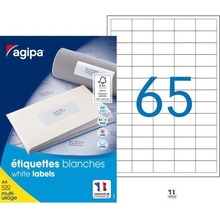 Agipa etikety univerzální 38x21,2mm, A4, 100 archů