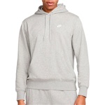 Nike Мъжки суичър Nike Club French Terry Pullover Hoodie - Dark Grey Heather / Light Smoke Grey / White (017-4502-0213)