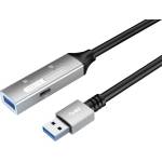PremiumCord Активен кабел USB-A 3.2 Gen1, удължител, повторител, A - A, M/F, 20 м, черен KU3REP20AL (KU3REP20AL)