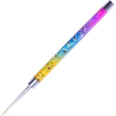 MollyLac Pro Liner Rainbow štetec na zdobenie 9mm