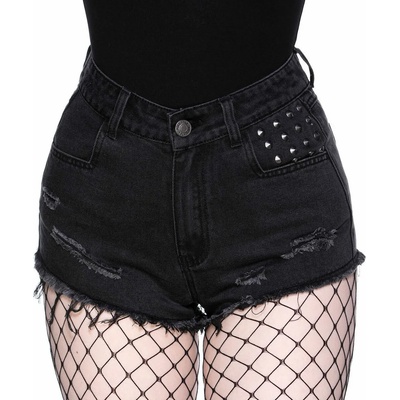 KILLSTAR дамски шорти KILLSTAR - Freya - цвят пепел - KSRA003581