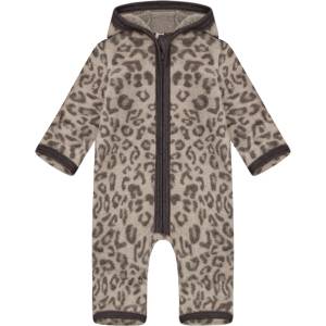 Huttelihut Детски цял костюм Huttelihut Kid's Pram Suit Wool Fleece Jacquard Overall - Camel Melange - размер 74 (EU) (704-6339-0114)