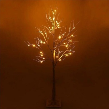 SPRINGOS LED stromček Breza 120cm 48LED IP44 teplá biela