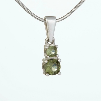 My Moldavite Stříbrný přívěsek s vltavíny 1018