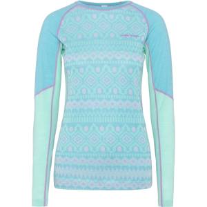 Kari Traa Дамско мериносово термобельо Kari Traa Women's Malia L/S Merino base layer - Blue Lagoon (115-2343-0614)
