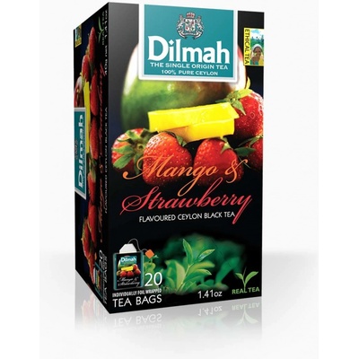 Dilmah Mango Jahoda čierny čaj 20 x 1,5 g