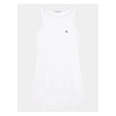 Calvin Klein Jeans Ежедневна рокля Badge IG0IG02498 Бял Regular Fit (Badge IG0IG02498)
