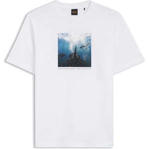 Boss Тениска Boss Men's T-Shirt - White 101 - sportihobi - 205,34 лв