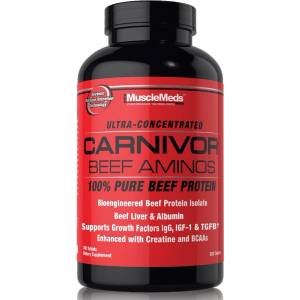 MuscleMeds Carnivor Beef Aminos, 300 Tablets - fitnesdobavki - 48,70 лв