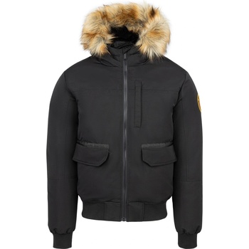 Loyalti Яке Loyalti Men's Kylian Hooded Long Sleeve Multi-Pocket Zip Bomber Jacket - Black