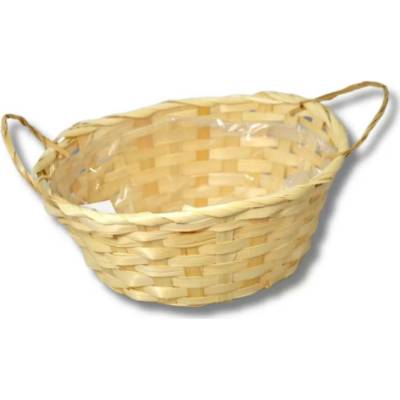 Dekorace - Miska bambus ovál 2 ucha 23x17x9cm přírodní