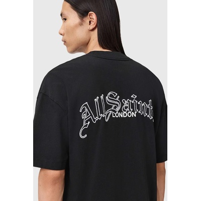 AllSaints Памучна тениска AllSaints DESCENT (M044PD)