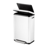 EKO-Europe EKO Кош за отпадъци с педал X-CUBE- 45 литра - бял (EKO 936845 - White) - luxdom