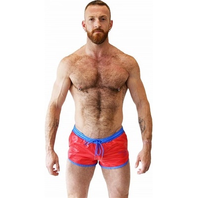 Mister B Urban Benidorm shorts Red Blue univerzální šortky