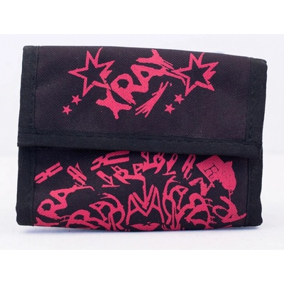 XRAY X ray canvas wallet black red
