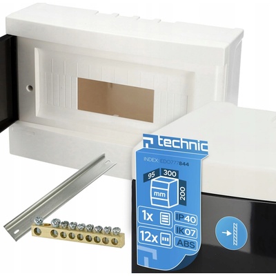EDO Technic Rozvodnice Elektrická Skříň N/T 12M (1x12) ABS IP40 IK08