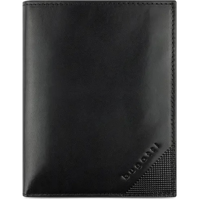 Bugatti Кожен портфейл Bugatti Nobile Vertical With Flap, черен (49 1255 01)