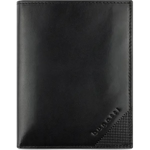 Bugatti Кожен портфейл Bugatti Nobile Vertical With Flap, черен (49 1255 01)