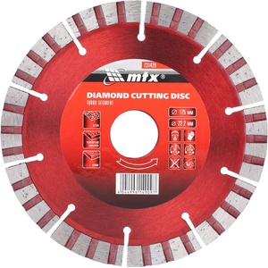 MTX Турбо сегментиран диамантен диск mtx 731429, 125 х 22, 2 мм