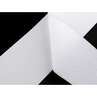 Nízkoprofilový suchý zip háček + plyš šíře 50 mm jemný Varianta: 2 bílá, Balení: 1 m