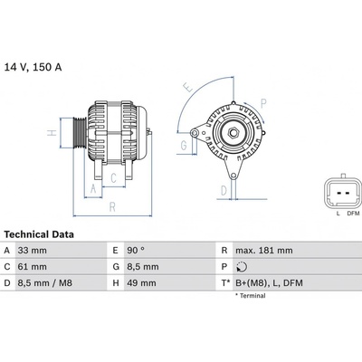 Generátor BOSCH 0 986 080 420