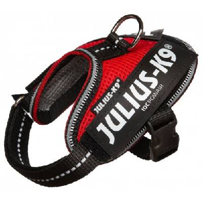 JULIUS-K9® ЛЕТЕН нагръдник IDC Powair 3XS за кучета 0, 8 - 3 кг, с обиколка на гърдите 29-36см - червен, Унгария - 20PA-R-3XS