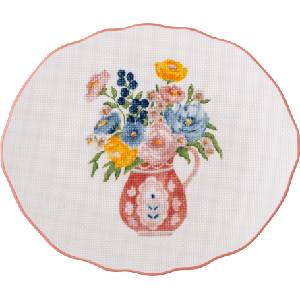 Bloomingville Чиния за закуска Dorothy 20 см бяло-червена (82061691)