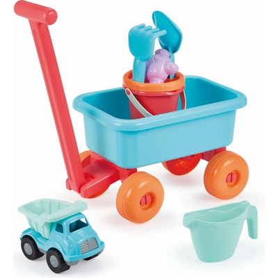 Ecoiffier Vozík s konvičkou a setem na písek – Zbozi.Blesk.cz