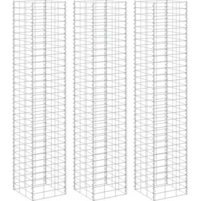 zahrada-XL Gabionové vyvýšené záhony 3 ks 30 x 30 x 200 cm železo