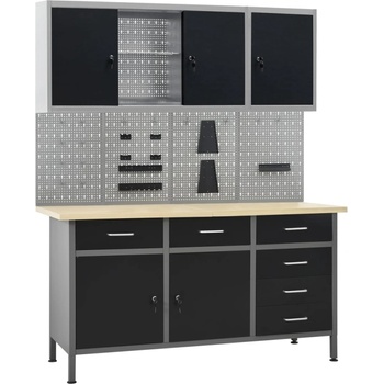 HABA Работна маса с четири стенни панела и два шкафа Mysha (V3053440)