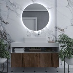 Daramio Кръгло огледало с LED осветление E2 140 cm