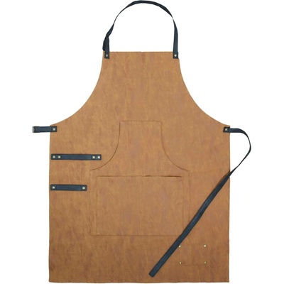 L-Merch Unisex zástěra NT5260 Brown 85x75cm