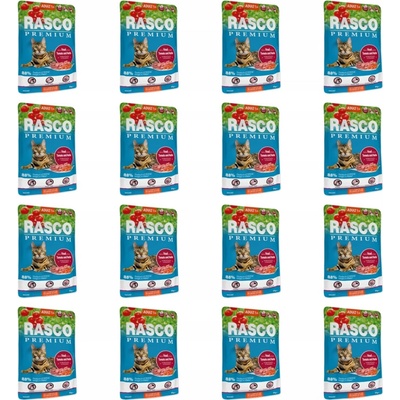 Rasco Premium Adult telecí s rajčaty a bylinkami 16 x 85 g