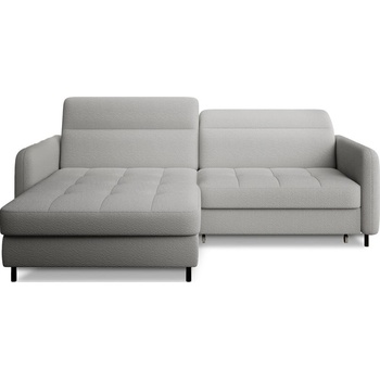 Eltap Сив разтегателен ъглов диван с място за съхранение от букле (ляв ъгъл) Gomsi - ELTAP (CO-GOM-LT-04ROY)