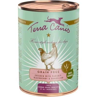 Terra Canis Grain Free kura s paštrnákom púpavou a harmančekom 400 g