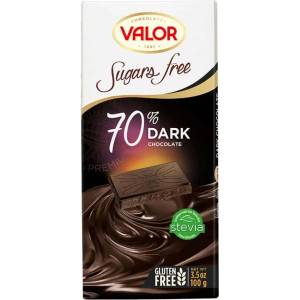 Valor Шоколад 70% със стевия 100 гр