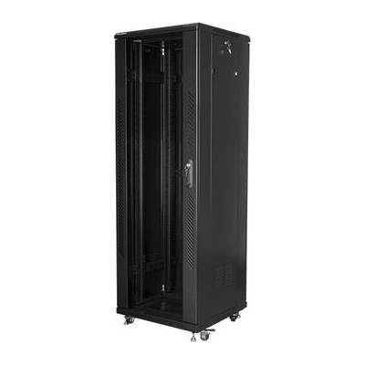 Lanberg rack cabinet 19" free-standing 37U / 600x600 self-assembly flat pack, black (FF01-6637-12B)