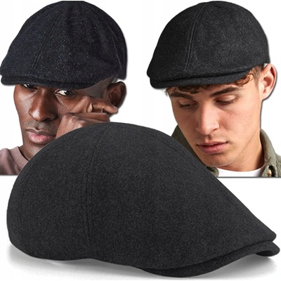 Beechfield vlněná bekovka Melton CharCoal Marl