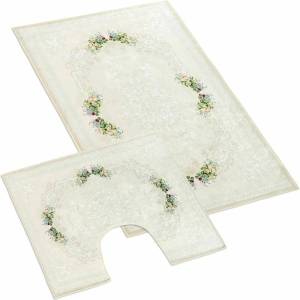 BellaTEX Изтривалка за баня и тоалетна Roses 3D Bellatex Bellatex | Byal | Home | UNI
